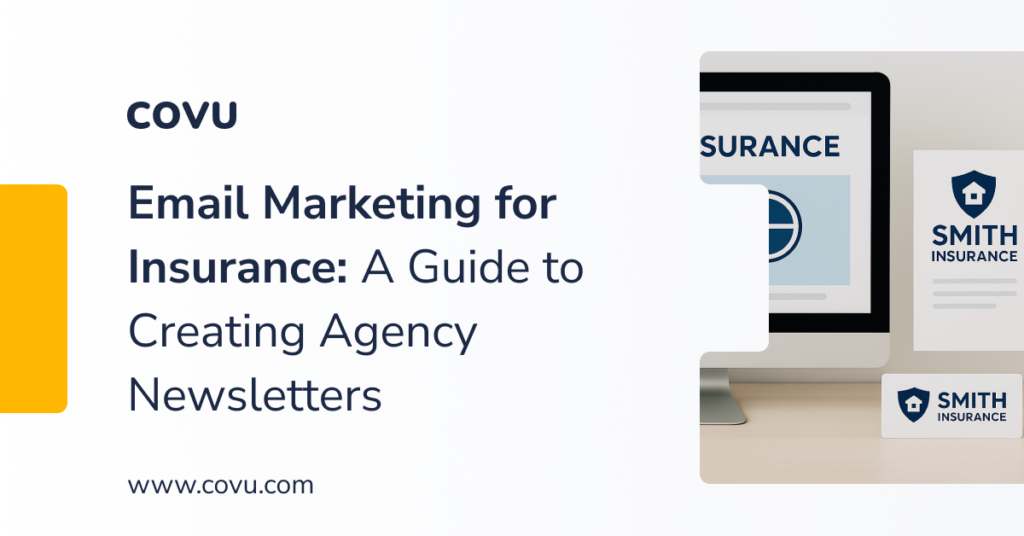 email marketing for insurance agents two professionals reviewing templates at desktop screen