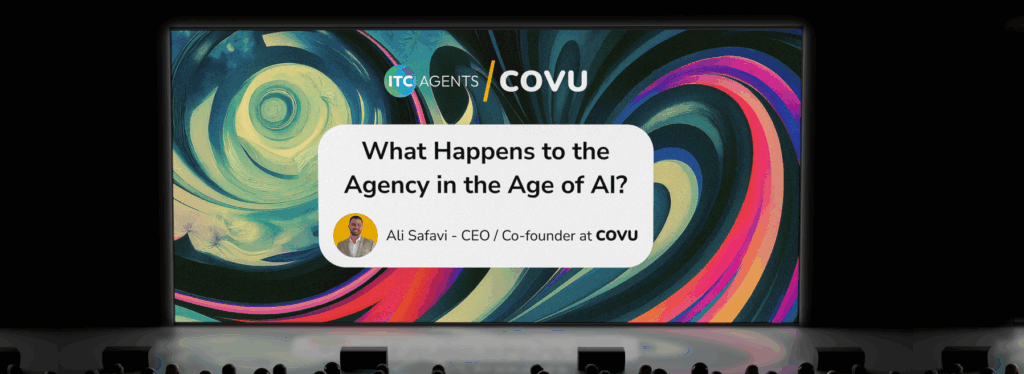 ai for insurance keynote covu ceo ali safavi speaking at itc 2025 insurtech connect conference
