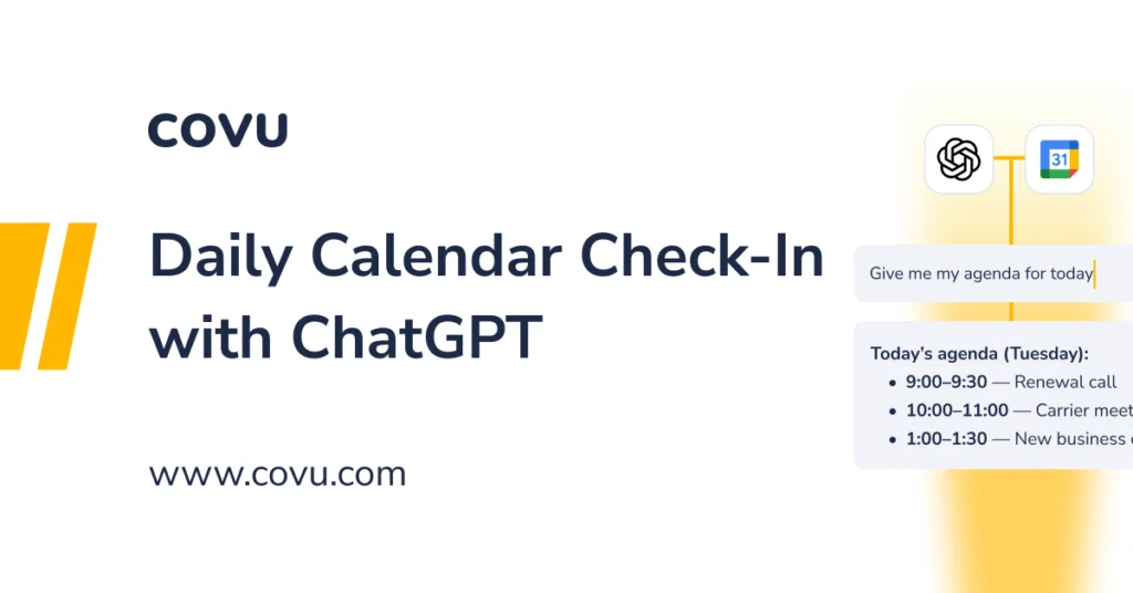 Daily Calendar Check-In with ChatGPT